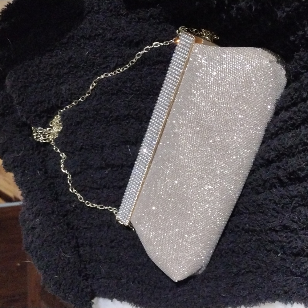 Nina Gold & silver clutch/purse